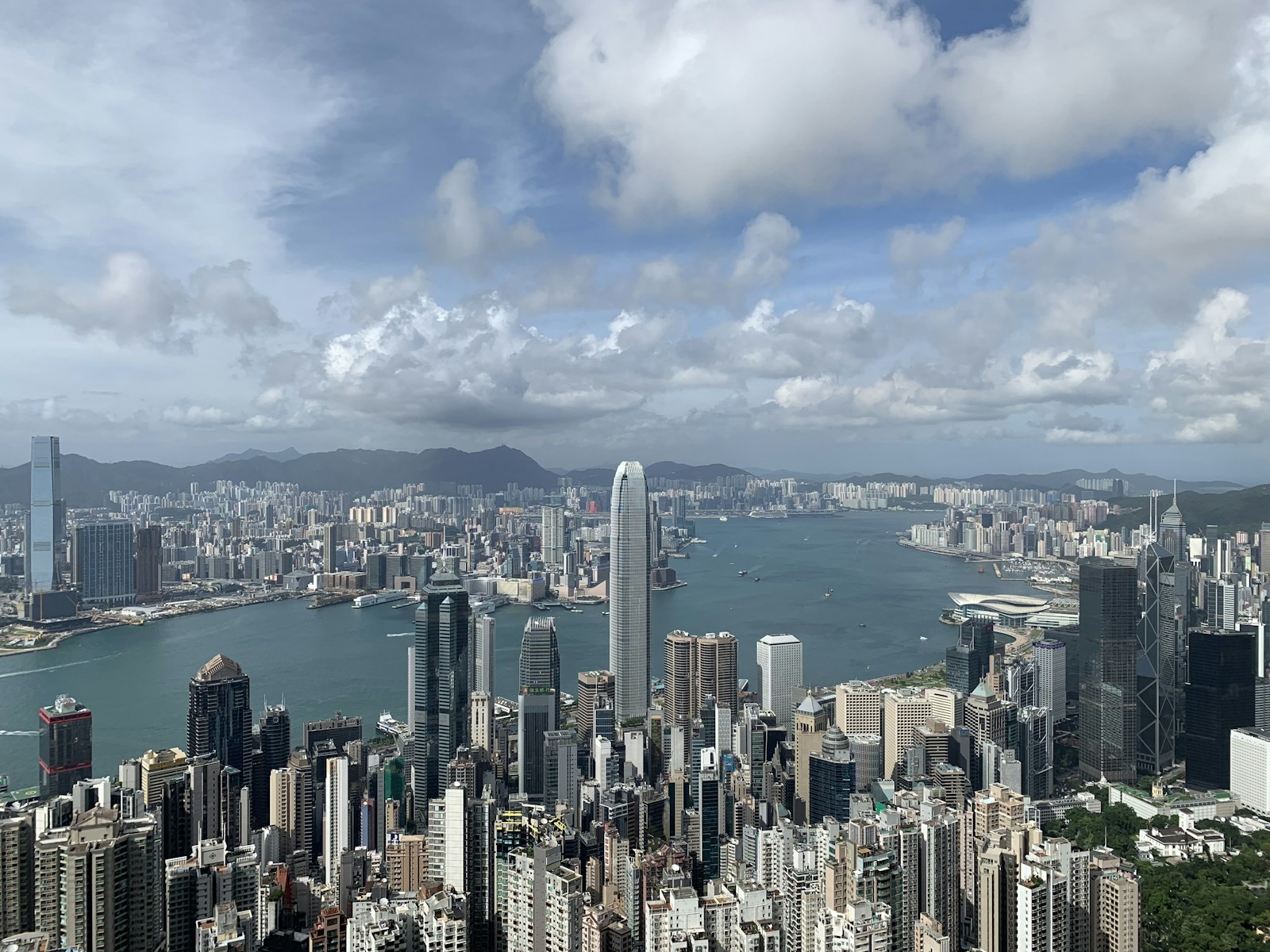 Hong Kong's skyline, a multilingual financial centre and one regional example