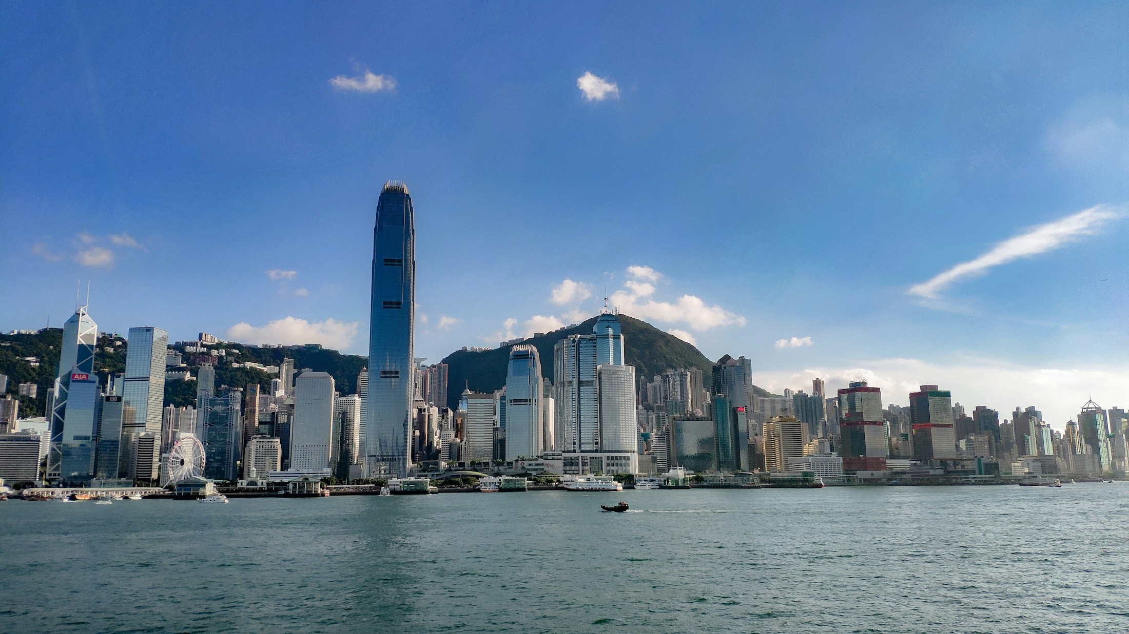 Victoria Harbour and Hong Kong's urban skyline